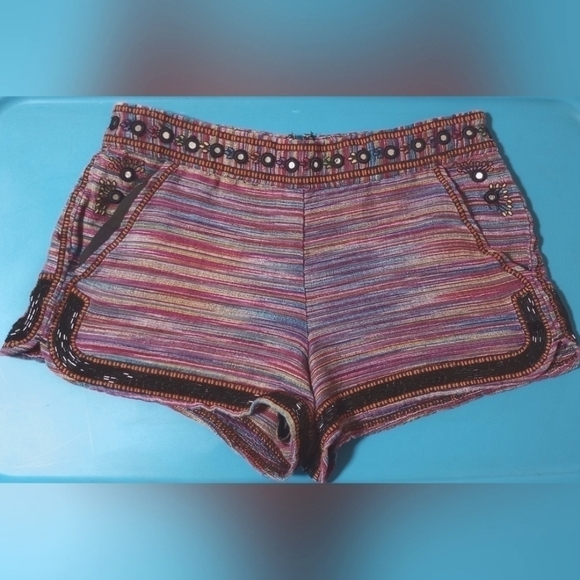 French Connection Pants - FRENCH Connection Embroidered/Beaded Shorts